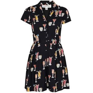 NWT Emily & Fin Lola Cocktail Hour Vintage Playsuit size Small/UK 10